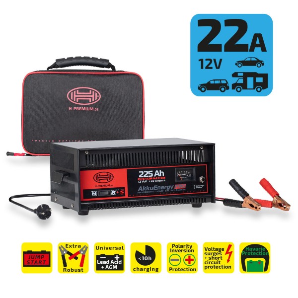 Premium Batterieladegerät 22A 12V